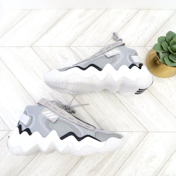 NEW! ADIDAS EXHIBIT B MID TOP BASKETBALL SHOES GREY Women's SZ 5.5, 7.5 - Picture 11 of 14